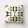 45x45cm Geometric Square Pillowcase Tropical Plant Leaves Short Plush Cushion Cover Sofa Office Seat   Home Decor