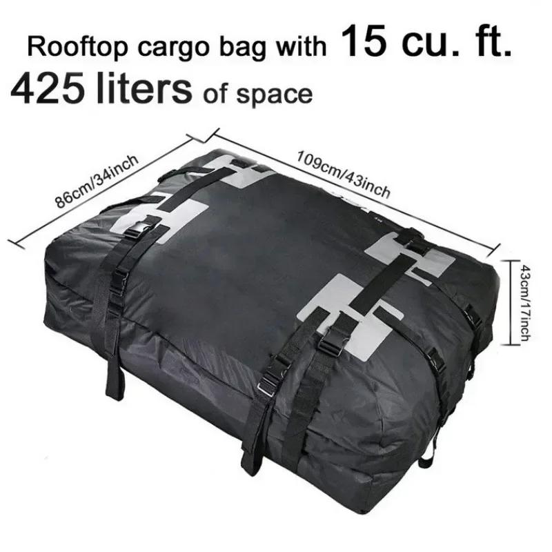 New Cargo Bag Roof Package Car Exterior Accessories Car Roof Oxford Cloth Waterproof Carrier 109*86*43cm Brand New