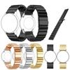 20mm Stainless Steel Solid Chain Watch Strap Replacement with Folding Clasp for Huawei Watch 2