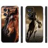 Horse Animal Black Silicone Phone Case For Xiaomi POCO X3 X4 NFC F3 F4 GT F5 M3 M4 M6 X5 X6 Pro 5G C55 C65 M5
