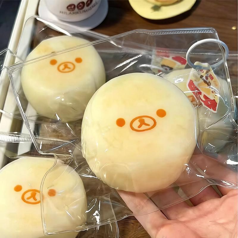 1Pcs Handmade Squishy With Butter Texture - Banana Carrot Bear Shaped To - Food Grade Silicone S