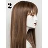 Long Wigs Natural Straight Capless Wig With Full Bangs Hair Wig