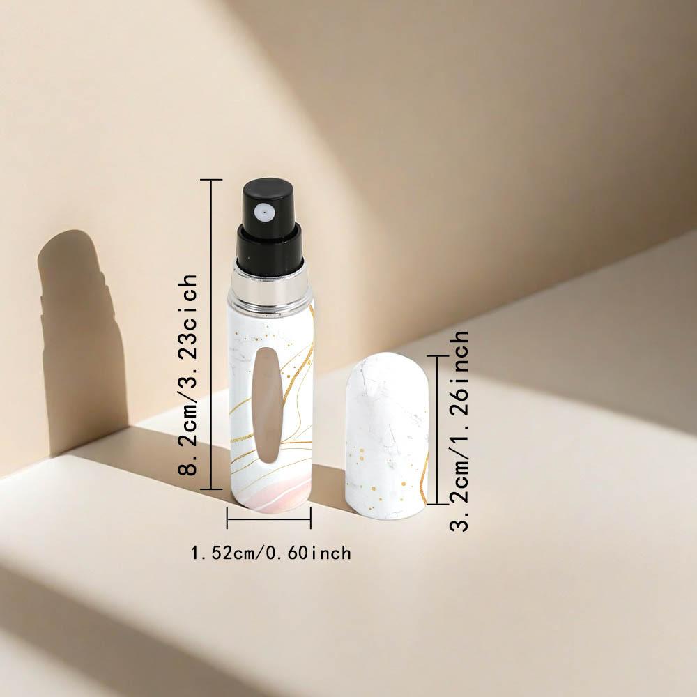 Marble Pattern High-end Printing 5ML Perfume Sub-bottling Sample Portable Travel Bottom Direct Charging