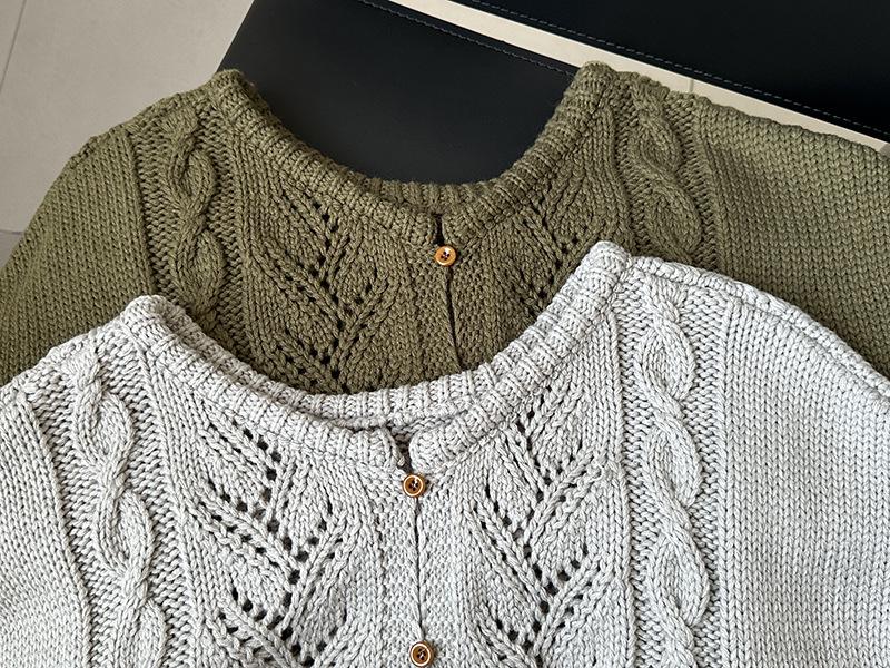 JuZhi Spring Knit Korean Style Loose Drop-Shoulder Sweater Vest Jacket