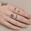 Stacking Ring Set 4Pcs/Set Women Finger Set Style Layered Rings