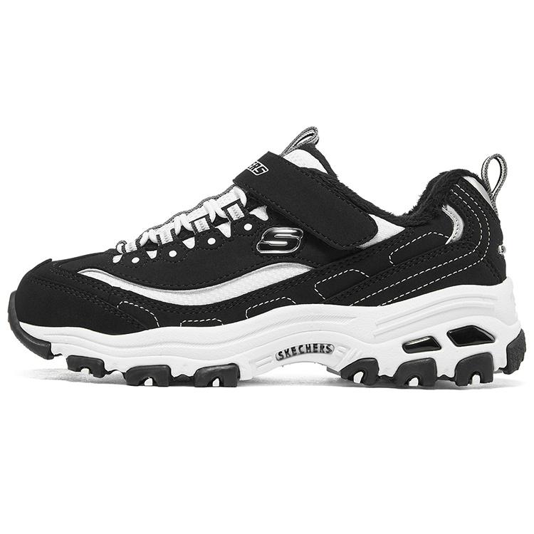 (GS) Skechers Dlites Running Shoes Black White Kids 302539L-BKW EU 33