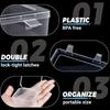 Clear Sturdy Plastic 30 Divider Storage Box Portable Accessory for Efficient Organization of Small Household Items
