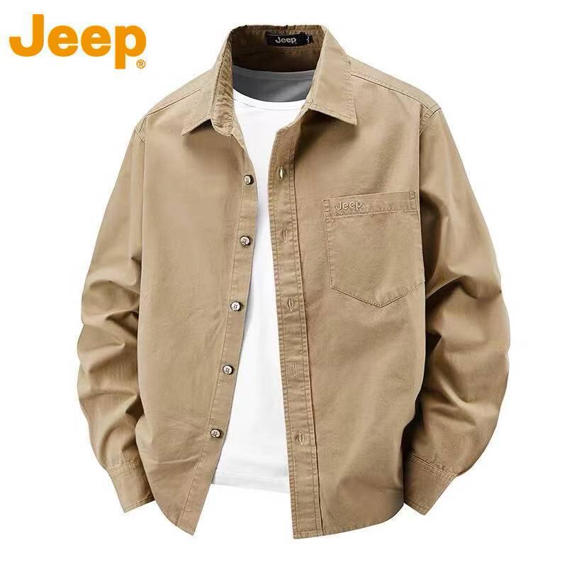 JEEP Men's Heavyweight Cotton Work Shirt