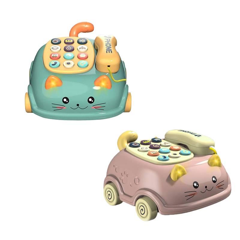 Cat-themed Bilingual Phone Toy For Kids