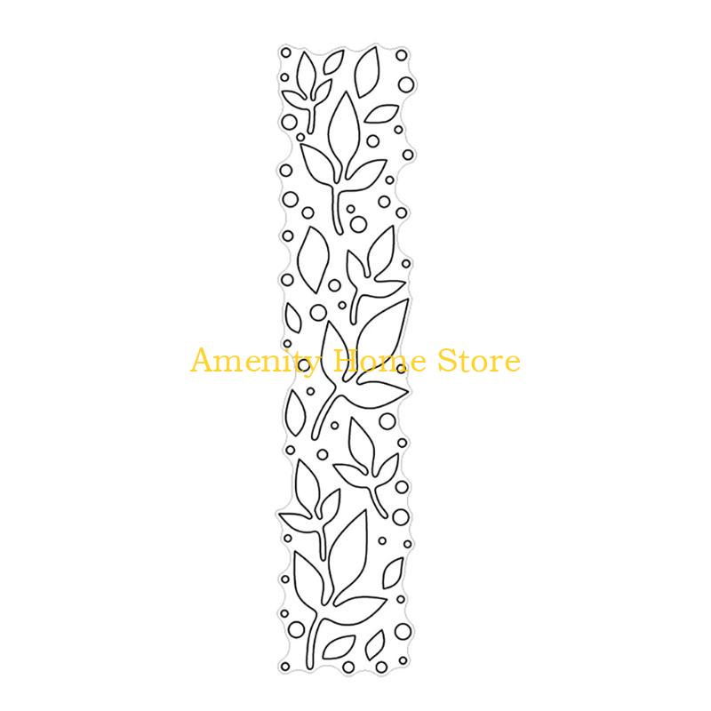 

F26C Leaf Strip Border Frame Metal Cutting Die Cuts Stencils for DIY Embossing Card Making Photo Decorative Paper Scrapbooking CN