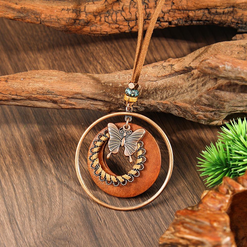 Trendige Boho-Halskette Elegante Stammes-Halskette Retro-Pulloverkette Schmuck