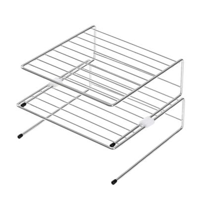 [Online Exclusive] Pearl Metal Dish Rack, Large Size, Set of 2. Storage for Under-sink Storage, Cupboards, and More. Stackable for Efficient Use of