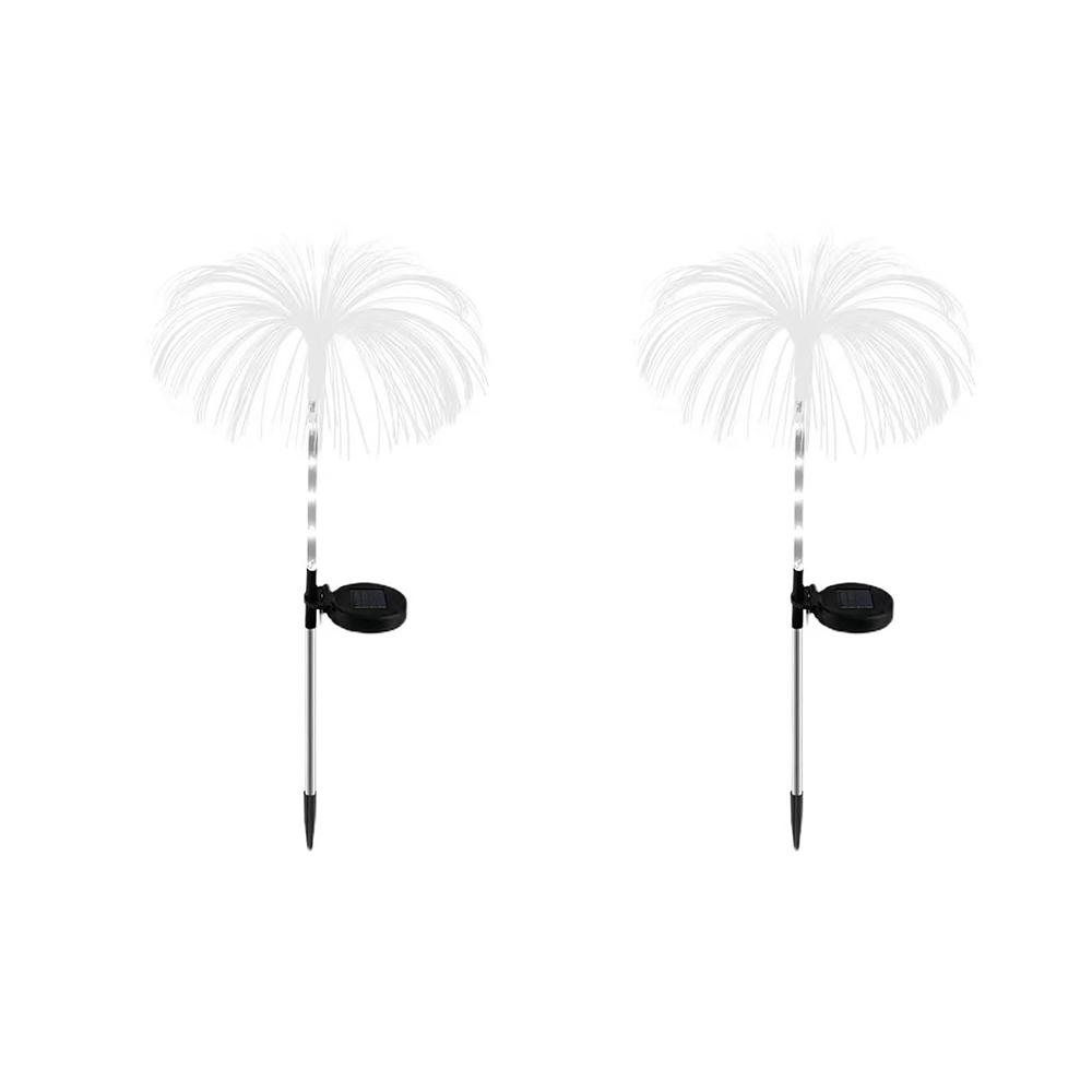 

2 pieces of 7-color Color-changing Jellyfish Solar Lamps for Outdoor Garden Decor