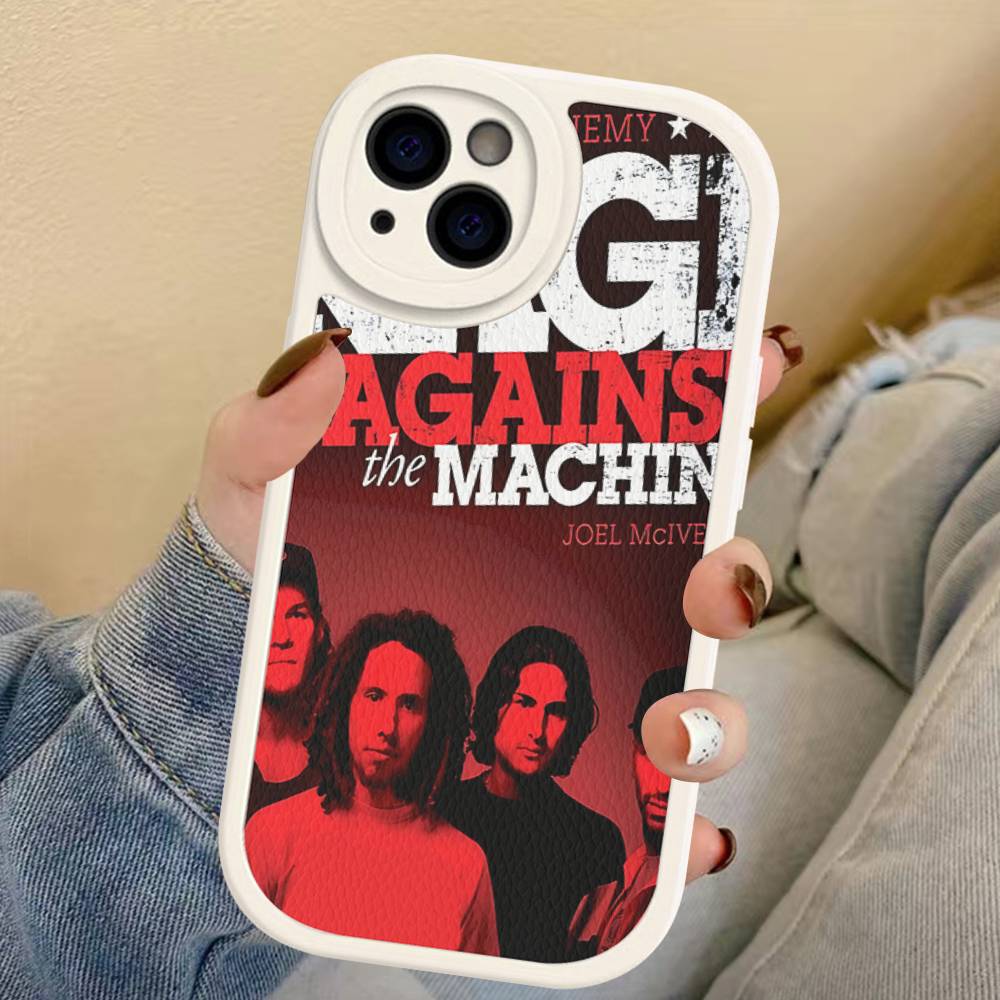 R-Rage A-Against T-The M-Machine Band Phone Cover For IPhone 16 15 14 13 12 11 Pro Max Plus Leather Soft Case