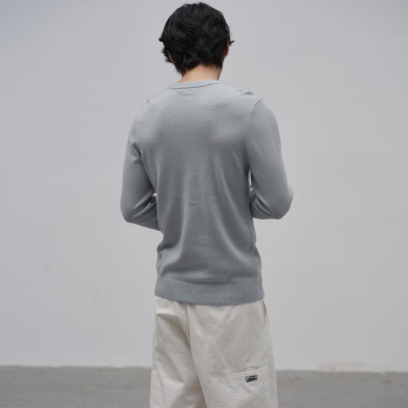 Sinuofude Men's V-Neck Wool & Cashmere Sweater
