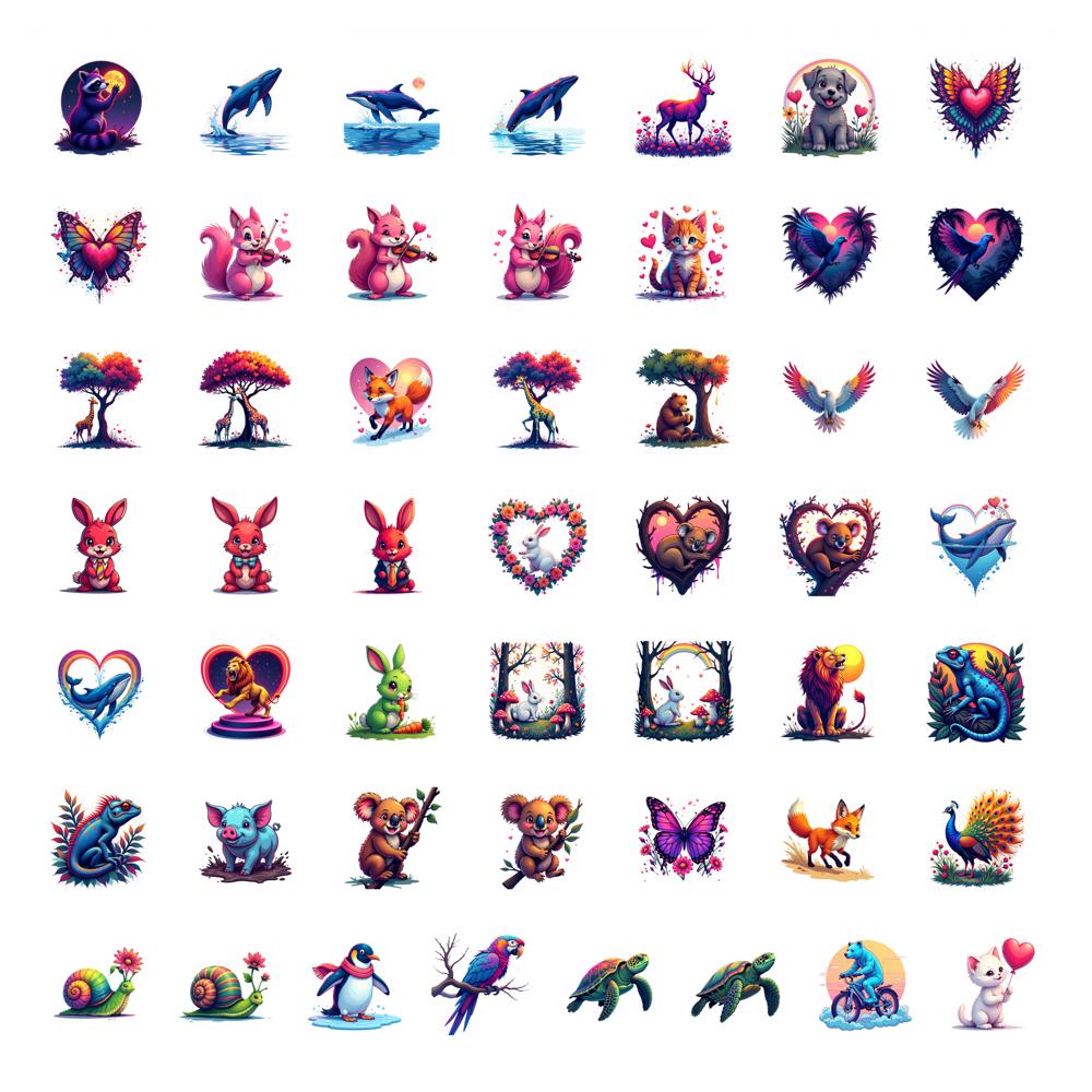

50pcs Stickers Stickers DIY Stickers For Suitcase Fridge Phone Luggage Laptop Guitar Car Sticker Laptop