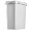 KADAX Hanging Trash Can 12L Gray Container for Sorting with Handle
