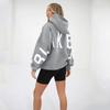 Streetwear Hoodie For Women Thick Polyester With Letter Graphic Fall 2023