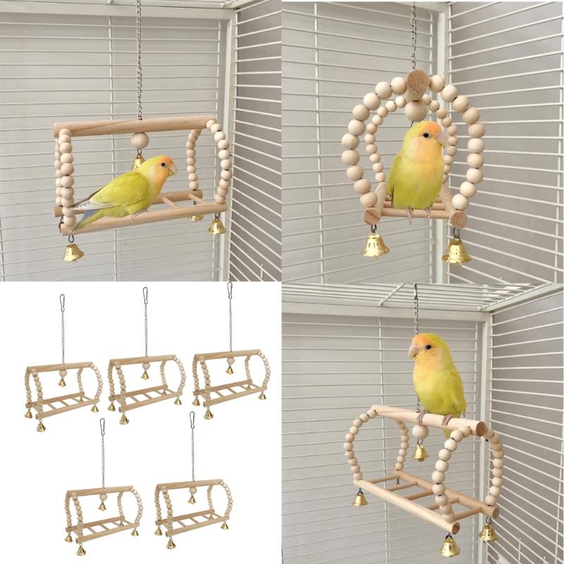 5pack Budgies Playgrounds Parakeets Swing Avian Exercise Equipment Parakeets Toy for Small to Media Parrots