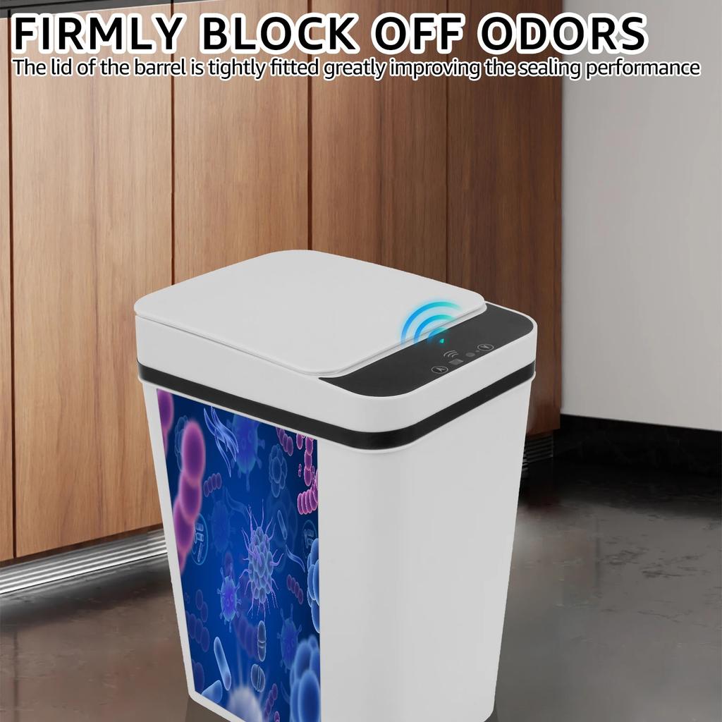 12L Automatic Sensor Trash Can Touchless Infrared Motion Sensor Smart Trash Can for Kitchen Bathroom Waterproof Wastebasket