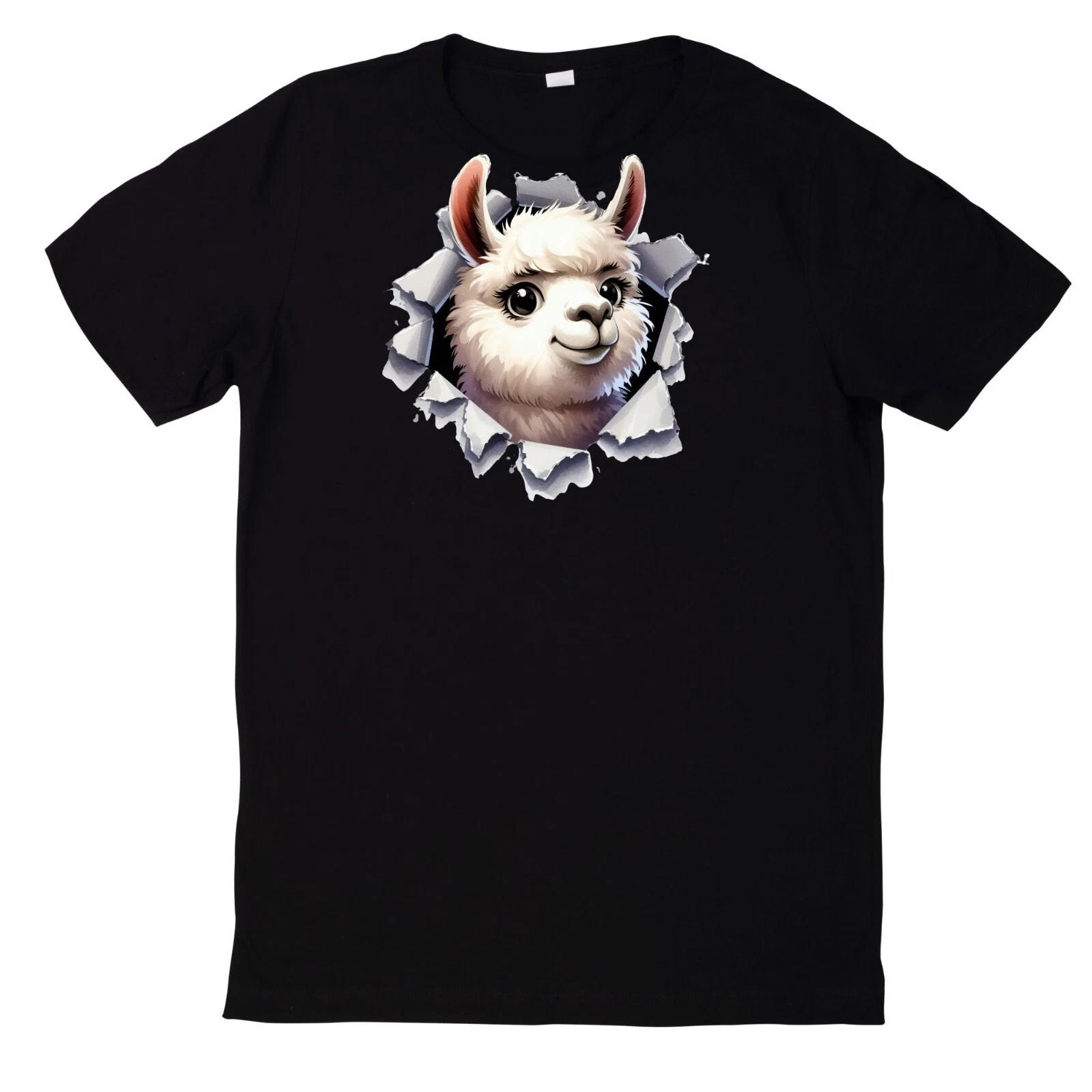 T-Shirt Niedliche Tiere gucken Motiv Baumwolle L