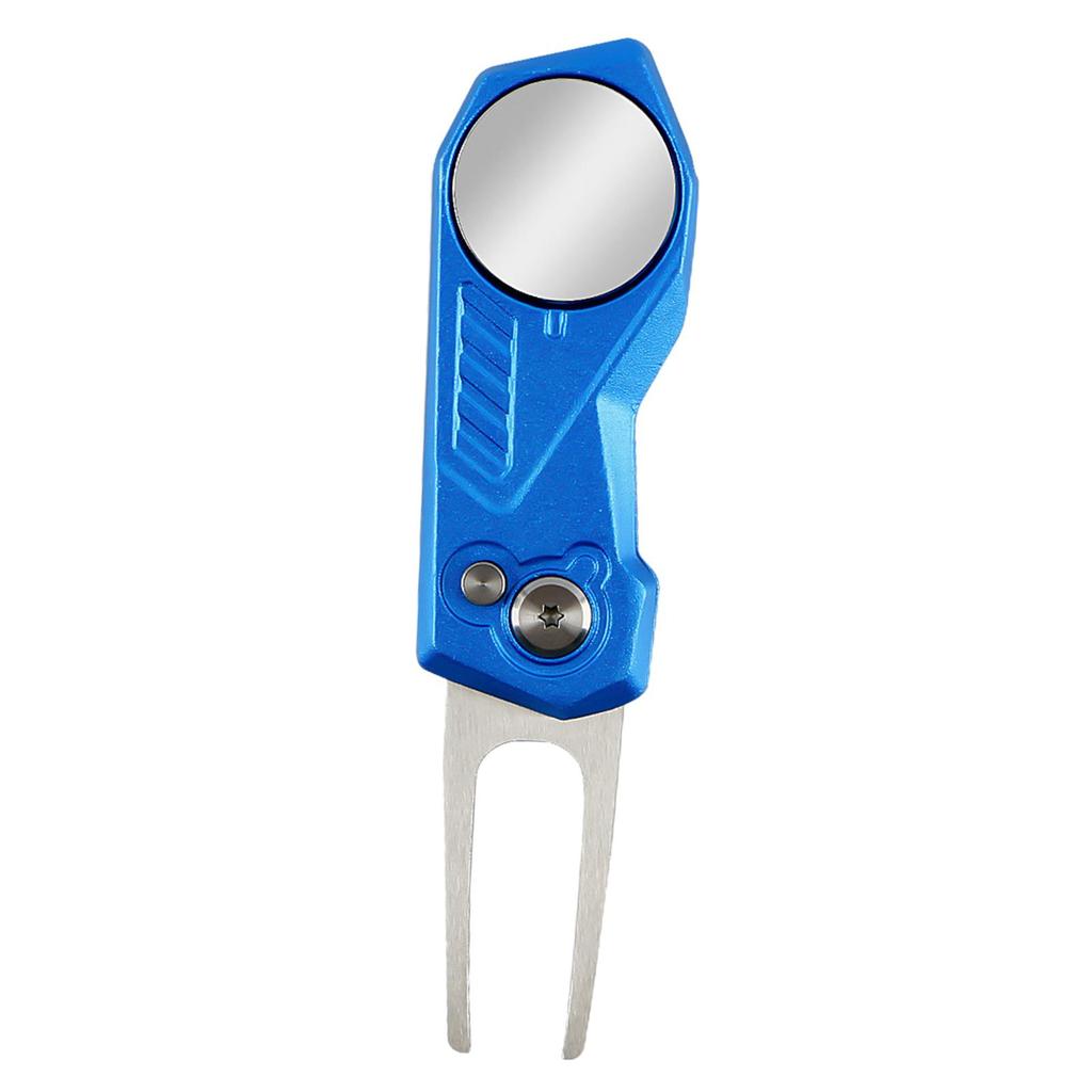 Golf Divot Tool Golf Supplies Pitch Mark Repair Fork Folding L Golf Repair Pitch Fork Durable Golf Putting Green Fork