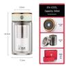 HEENOOR Double-Layer Antibacterial Glass Cup