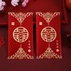 6 Pcs Classical Chinese Wedding Red Envelope With Clear Patterns Red Pocket  Wedding