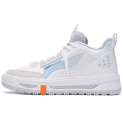 Li Ning Xing Chuan V1.5 Classic Casual Mid-Top Sneakers Women Sneakers White Blue AGCS240-1