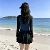 Swimsuit Women's 1011 New One-piece Long-sleeved Meat-covering Swimsuit Conservative and Thin Women's Hot Spring Swimsuit