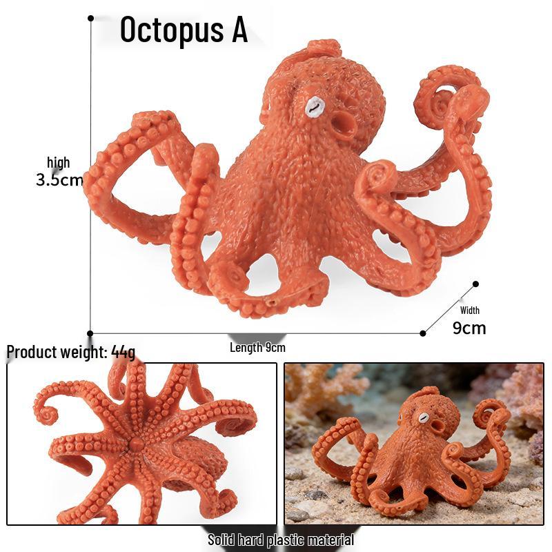 Ocean Wildlife Simulation Toy Set: Sea Turtle, Shark, Whale, Sea Lion, Tiger Shark, Manta Ray, Seal, Grouper.