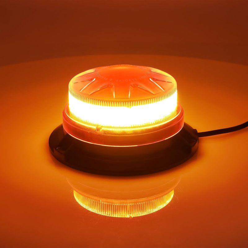 24 LED Blue Strobe Light Car Roof Flash Warning Beacon Light LED Emergency Indication Lamp for Vehicle Forklift Truck Tractor