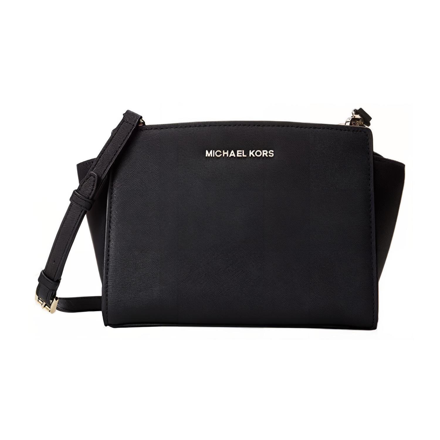 

Новая портативная сумка кроссбоди MICHAEL KORS MK Selma из кожи, на плечо, женская, черная 35H8SLMM6L-BLACK 29.2*11.4*16.5CM