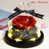 Valentines Day Gift for Girlfriend Eternal Rose LED Light Flower In Glass Cover Mothers Day Birthday Party Wedding Decoration