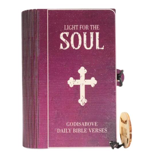 Bible Verses Box Set Daily Encouragement Cards with Wooden Storage Box Devotional Christian Scripture