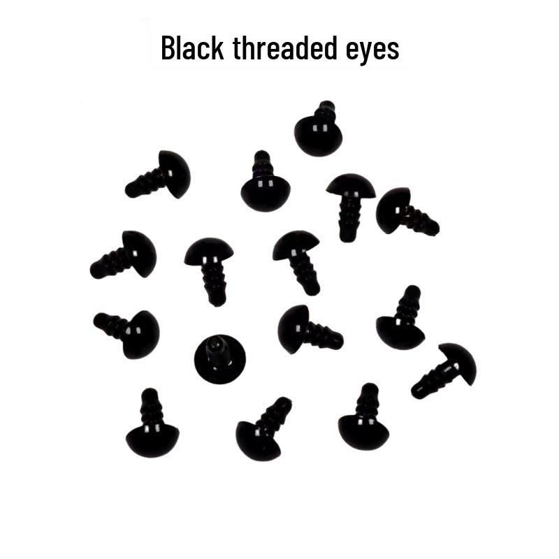 Black Bean Eyes Crochet Doll Toy DIY Handmade Animal Eyeballs 5mm (100 pcs)