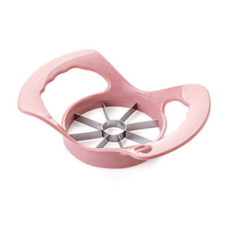 

Из нержавеющей стали для удаления сердцевины яблок, фрукторезка, кухонная фрукторезка, разделитель, кухонные гаджеты и аксессуары розовый