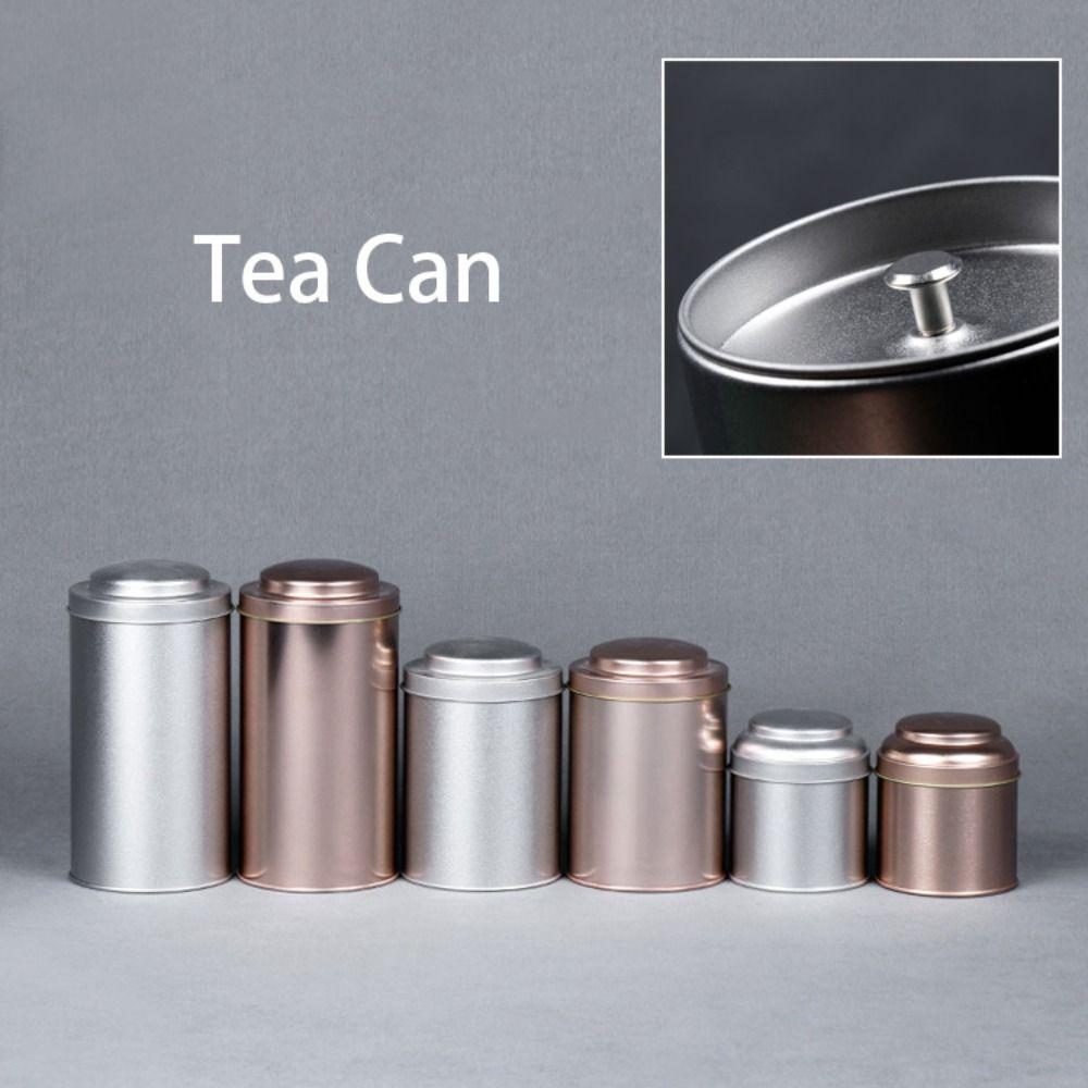 Sealed Double Lid Tea Can Portable Jar Creative Gift Tea Tin Containers  Green Tea