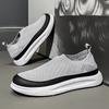 2025 New Men's Shoes Breathable Mesh Canvas Shoes Fashion Elastic Socks Running Shoes Comfortable Sneakers Men's Casual Loafers