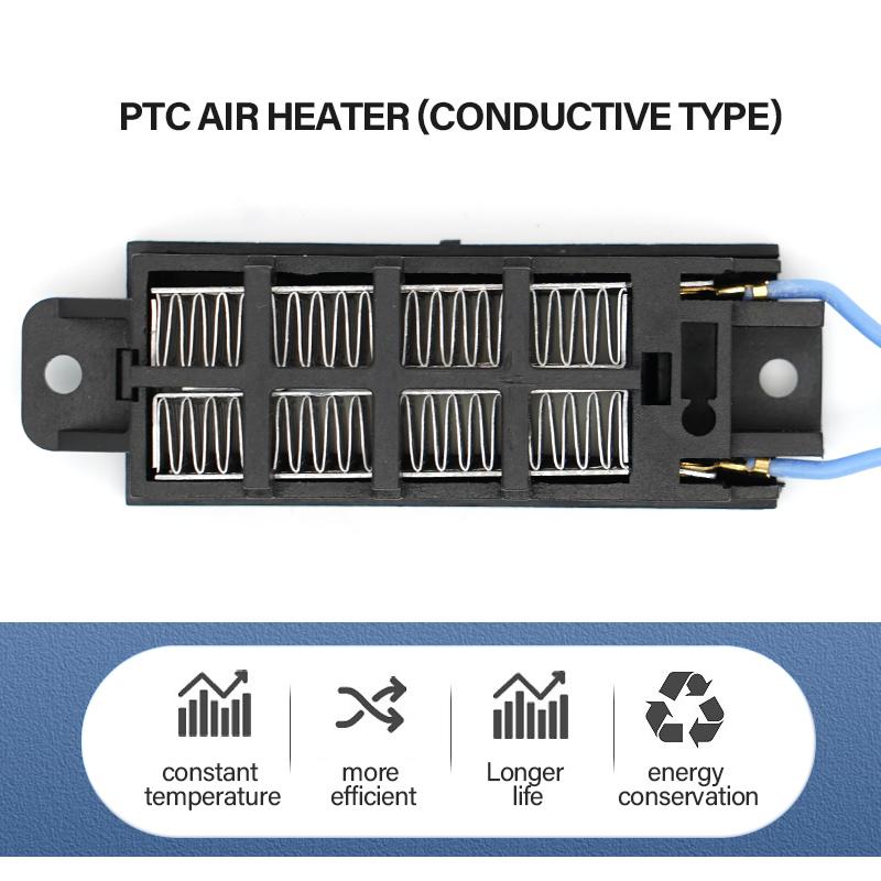 Automatische Thermostat-Isolierung PTC-Heizungen mit Ständer Wellstreifen Kleinraumheizung DIY-Heizwerkzeuge