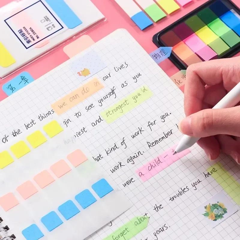 30/60/120pcs Index Stickers Writable Sticky Notes Classification Label Tags Marker Paper for Notebook Agenda Planner Index Flags