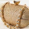 Clutch Bag Banquet Celebrity Diamond Gold Shiny Dinner Bag Small Handbag Fashion Temperament Rhinestone Chain Handbag