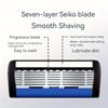 7-Layer Shaver Blade Manual Razor with Replaceable Blades No Skin Damage Blades Shaver Resistant Water Wash Shaver
