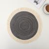 Nordic Table Placemats Round Heat-Resistant Coasters with Fringe Bowl Pads Teapot Trivet for Dining