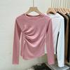 German Velvet Warm Split Bottoming Shirt - New 2025 Autumn Irregular Design Trend