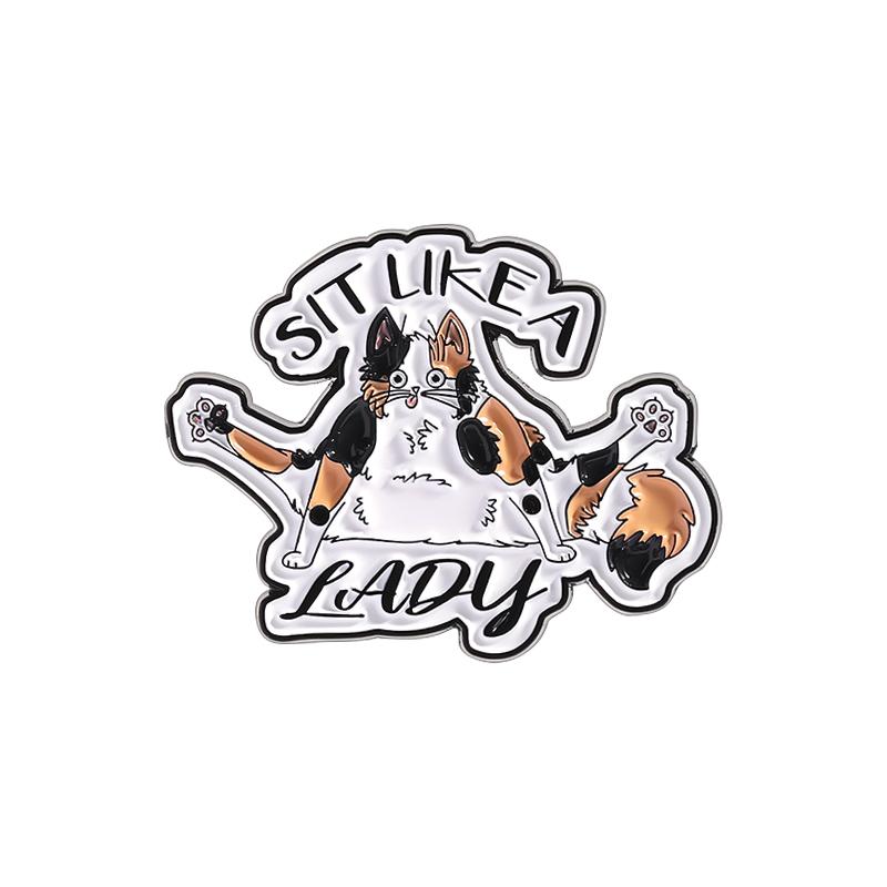 Cartoon Black Cat Collection Enamel Pins Lively Kitty Punk Ghost Cat Cartoon Animal Brooch Lapel Badge Jewelry Gifts For Friends