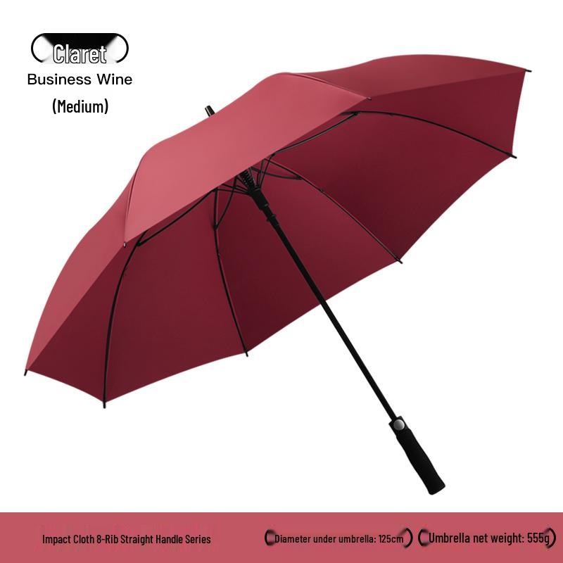 Extra Large Reinforced Windproof Double Automatic Umbrella for Men, Women, and Cars - Waterproof, Long Handle, Extra Thick, and Ideal for Rainstorms.