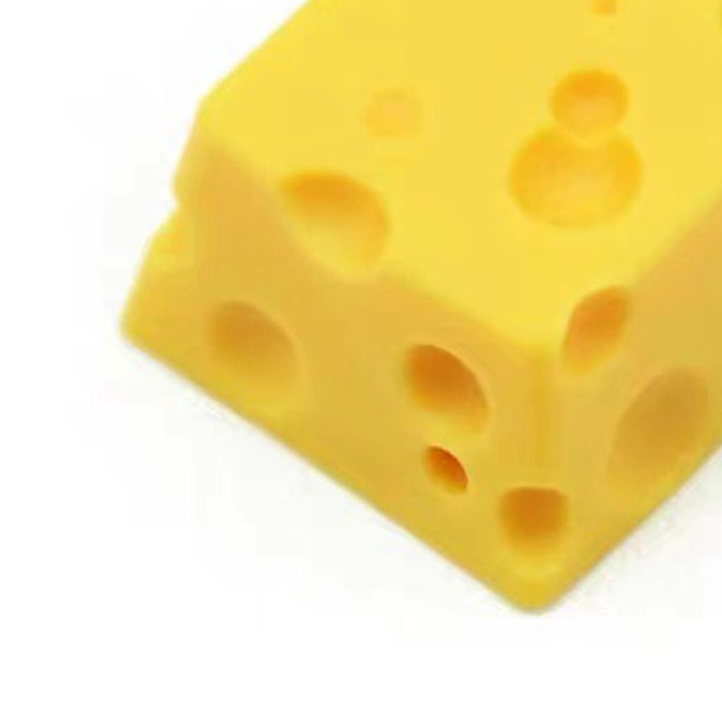 Resin Keycap Lovely Cheese Style Hand Painted Exquisite Details Durable Cute Keycap for Computer Keyboard