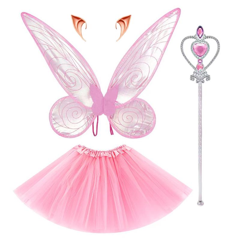 Princess Fairy Wings Costume for Girls - Perfect for Children's Day and Christmas Performances