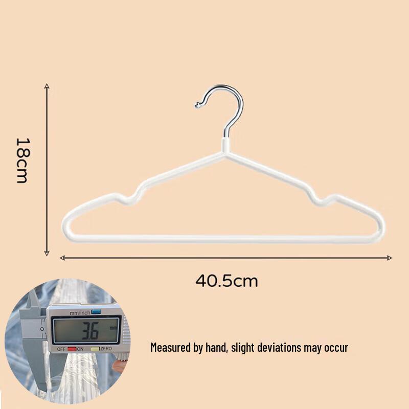 Xingfang Anti-Slip Coated Adult Hangers (20-Pack)